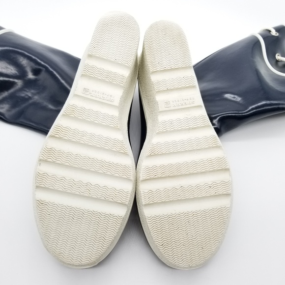 Sperry Wedge Lined Rubber Rain Boots Sz 10 - Picture 6 of 7